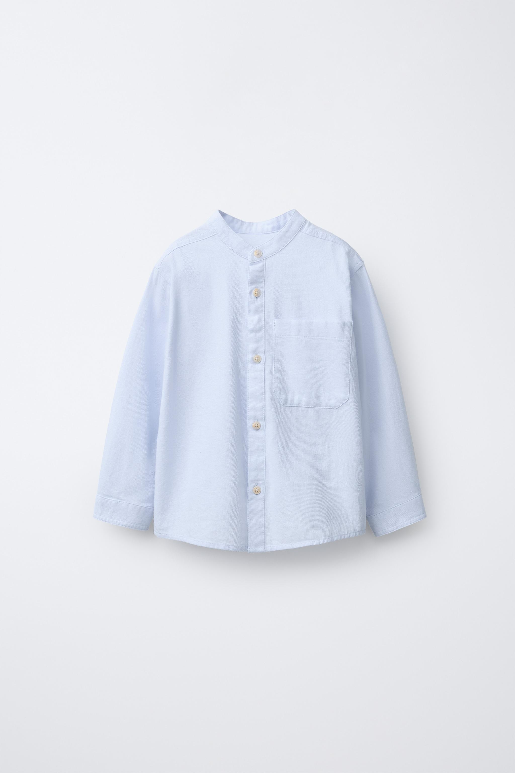 SOFT TOUCH MANDARIN COLLAR SHIRT